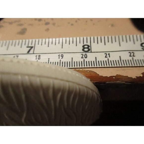 Vintage Womens Sandals 6 US 23 mexico Sandak Molded Rubber White Bety NOS - Picture 8 of 9